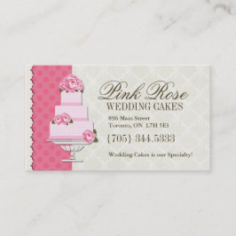 Cartões de visitas do artista do bolo de casamento