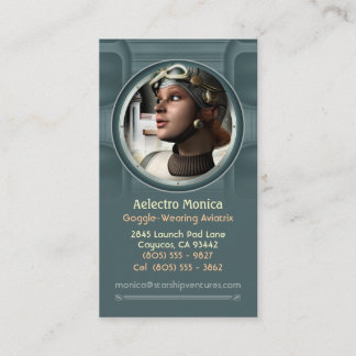 Cartões de visitas do Aviatrix de Goggled