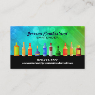 Cartões de visitas do bar