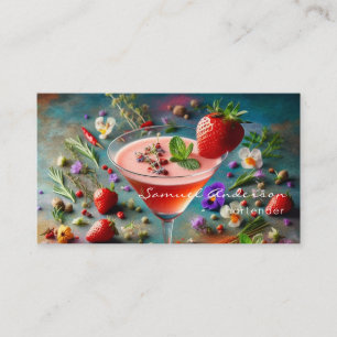 Cartões de visitas do barman