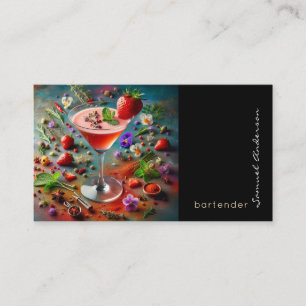 Cartões de visitas do barman