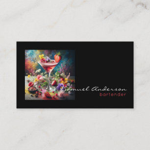 Cartões de visitas do barman