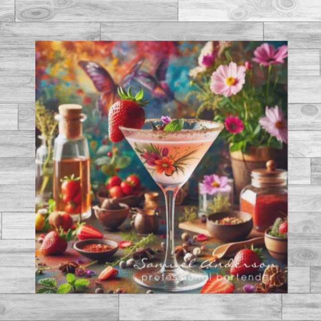 Cartões de visitas do barman (Criador carregado)