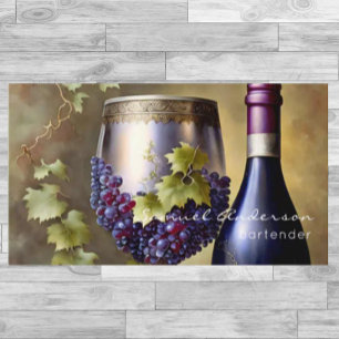 Cartões de visitas do barman