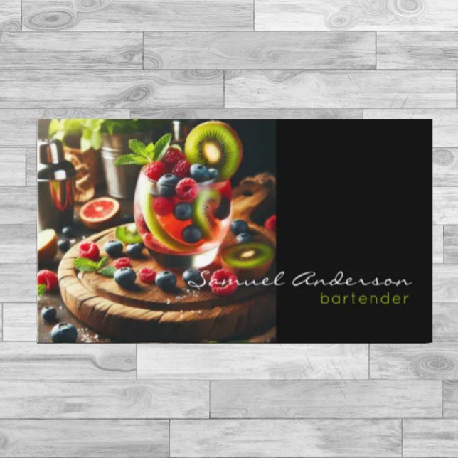 Cartões de visitas do barman (Criador carregado)