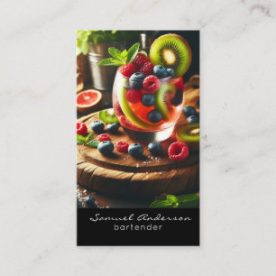 Cartões de visitas do barman