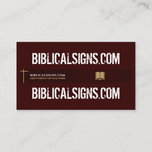 cartões de visitas do Biblicalsign.com