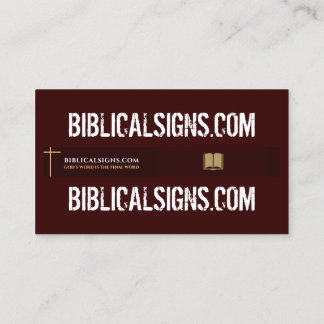 cartões de visitas do Biblicalsign.com