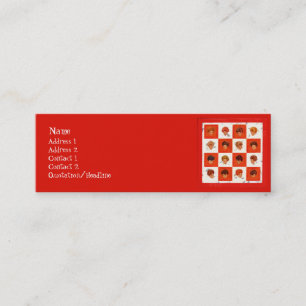 Cartões de visitas do Bingo da cor do cabelo