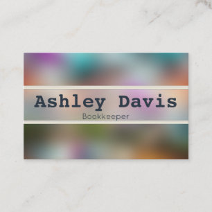 Cartões de visitas do Bookkeeper