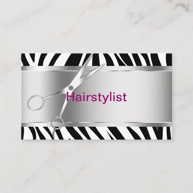 Cartões de visitas do cabeleireiro (Frente)