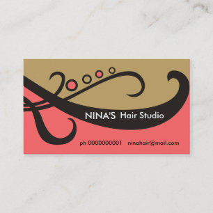 Cartões de visitas do cabeleireiro/Hairstylist