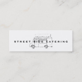 Cartões de visitas do caminhão da comida mini