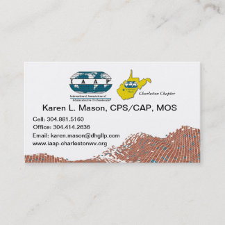 Cartões de visitas do capítulo de IAAP WV