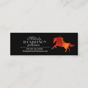 Cartões de visitas do cavalo