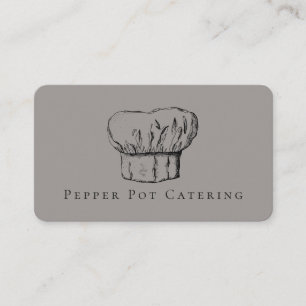 Cartões de visitas do chapéu do cozinheiro chefe