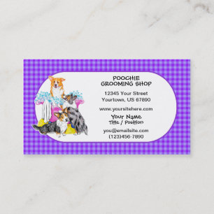 Cartões de visitas do cheio da cuba do Corgi