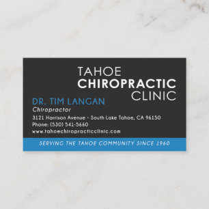Cartões de visitas do Chiropractor - TL personali