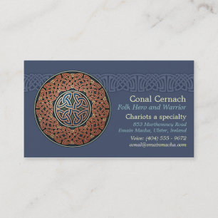 Cartões de visitas do círculo de Knotwork, estil