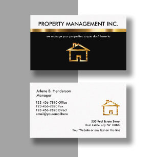 Cartões de visitas do Classy Property Management