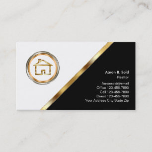 Cartões de visitas do Classy Realtor