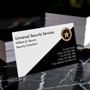 Cartões de visitas do Classy Security Services