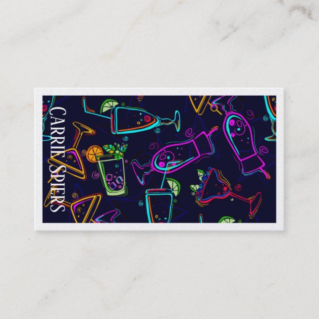 Cartões de visitas do concurso de eventos (Frente)