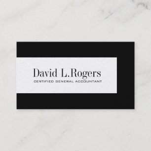 Cartões de visitas do contador