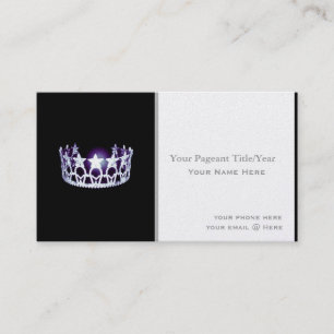 Cartões de visitas do costume da coroa do estilo