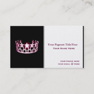 Cartões de visitas do costume da coroa do estilo