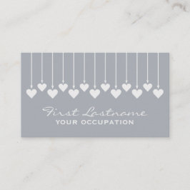 Cartões de visitas do costume dos corações dos