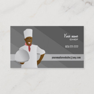 Cartões de visitas do cozinheiro chefe