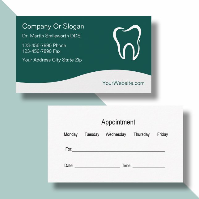 Cartões de visitas do dentista (Criador carregado)