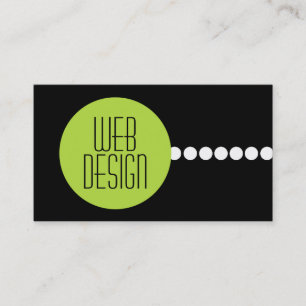 Cartões de visitas do design web