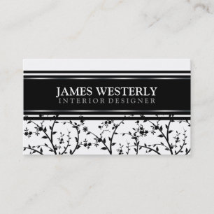 Cartões de visitas do Designer Interior Profissio