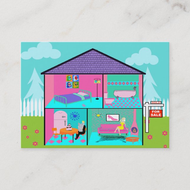 Cartões de visitas do Dream House (Frente)