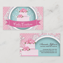 Cartões de visitas do Elegante e do Modern Cake De