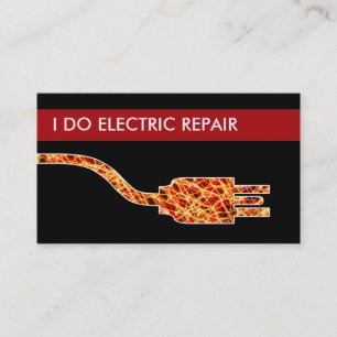 Cartões de visitas do eletricista