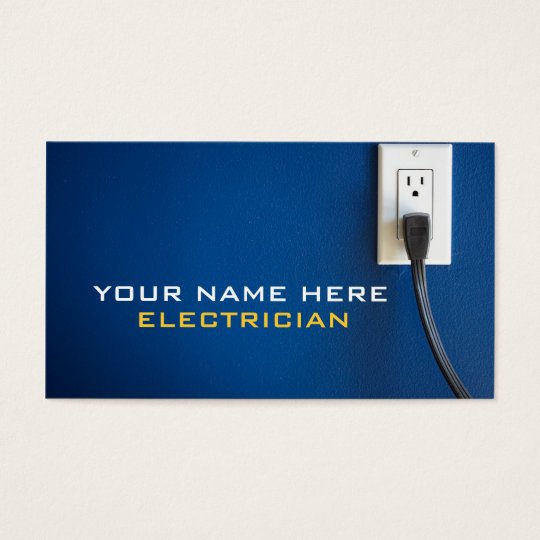 Cartões de visitas do eletricista