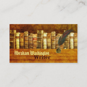 Cartões de visitas do escritor