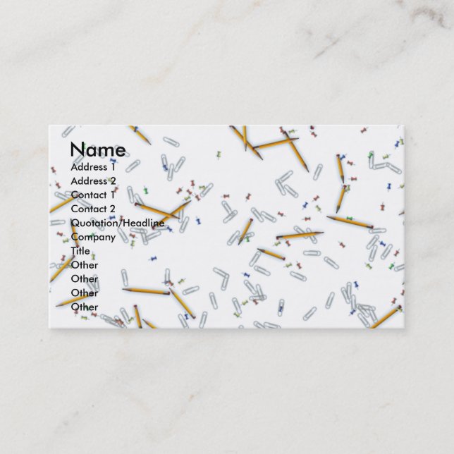 Cartões de visitas do escritório (Frente)