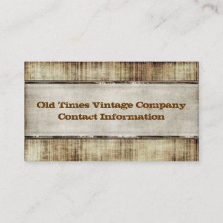 Cartões de visitas do estilo do vintage