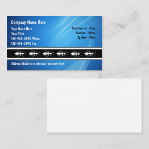 Cartões de visitas do Exterminator