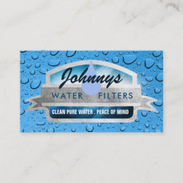 Cartões de visitas do filtro de água
