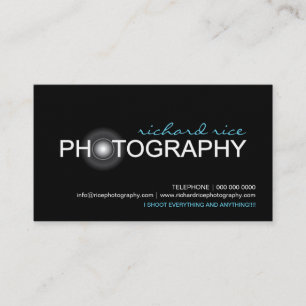 Cartões de visitas do fotógrafo