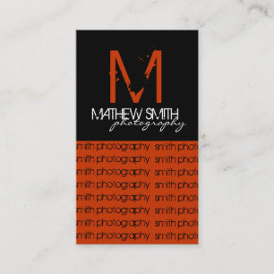 Cartões de visitas do fotógrafo