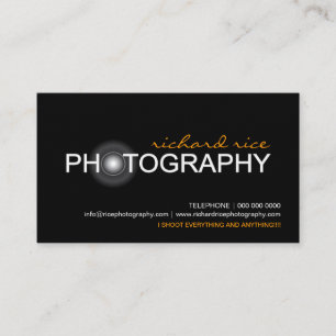 Cartões de visitas do fotógrafo