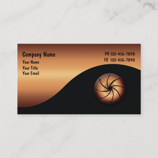 Cartões de visitas do fotógrafo (Frente)