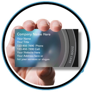 Cartões de visitas do fotógrafo