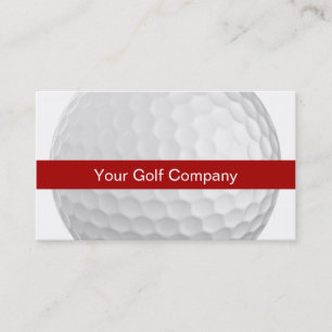 Cartões de visitas do golfe
